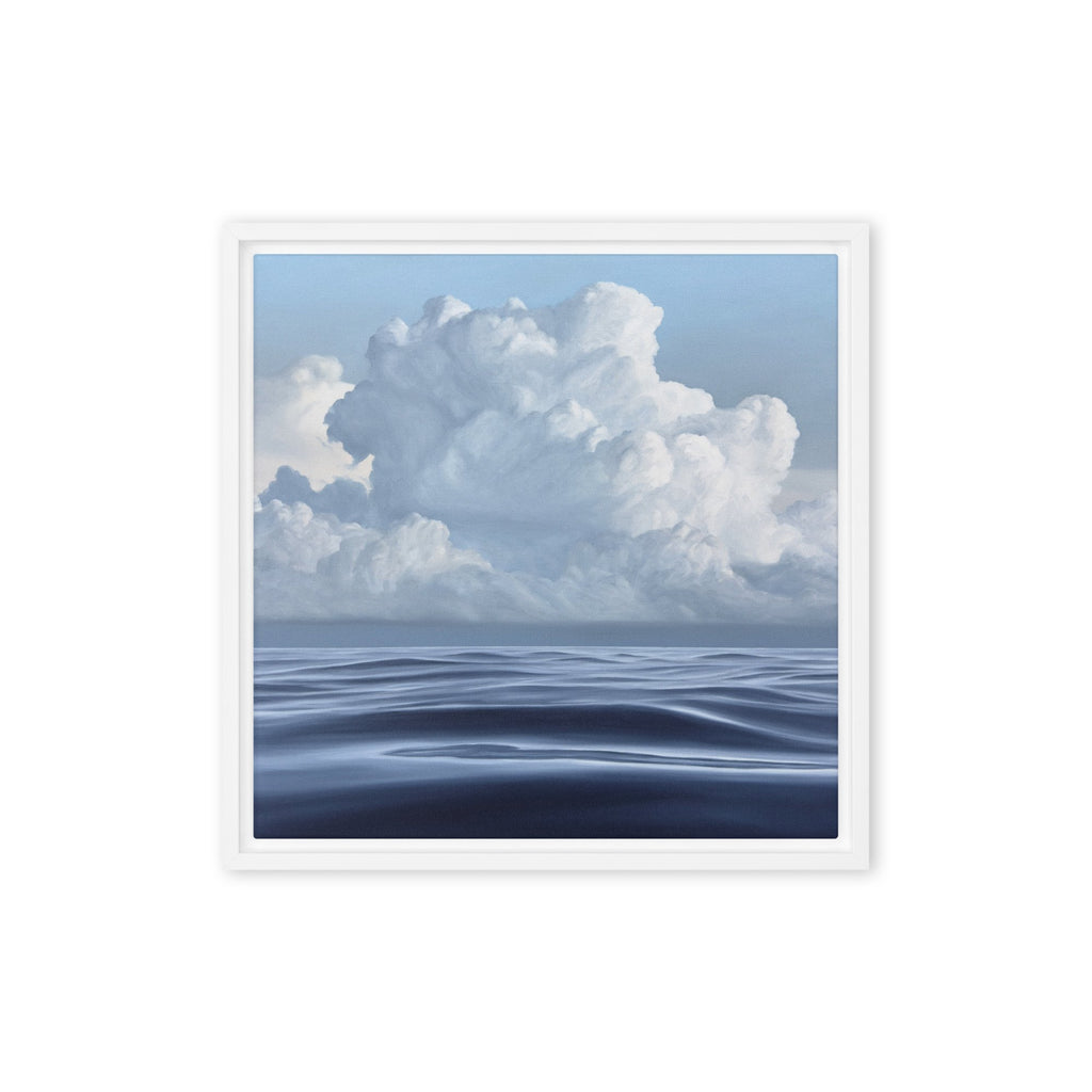 Cloudy Morning Framed Canvas Print