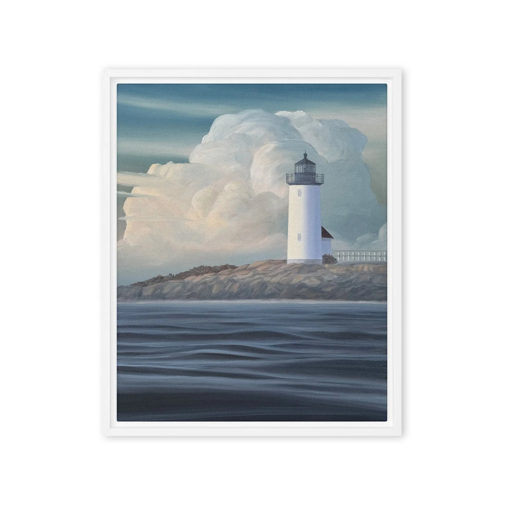 Annisquam Light Framed Canvas Print