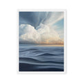 Summer Clouds Framed Canvas Print
