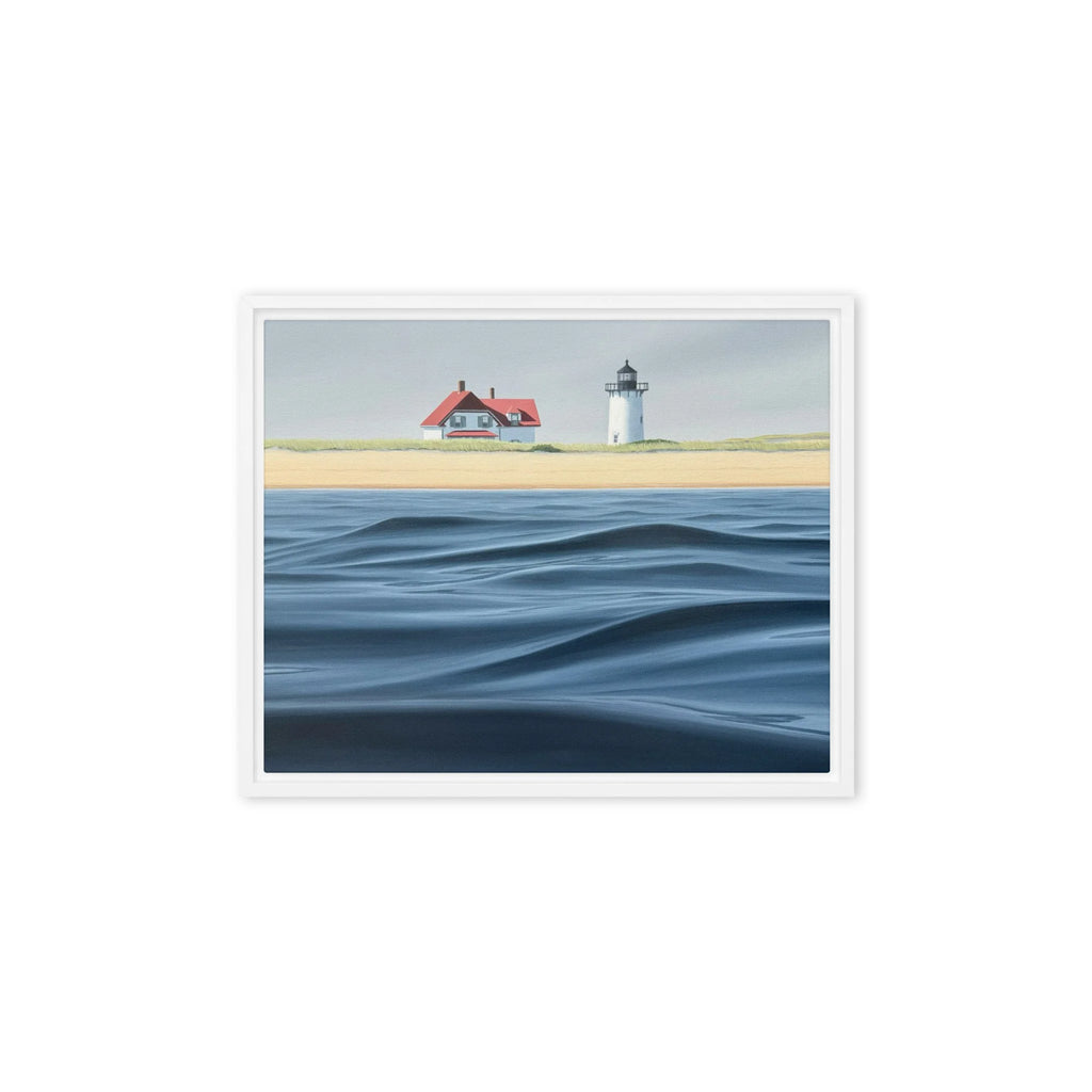 Race Point Waves Framed Canvas Print