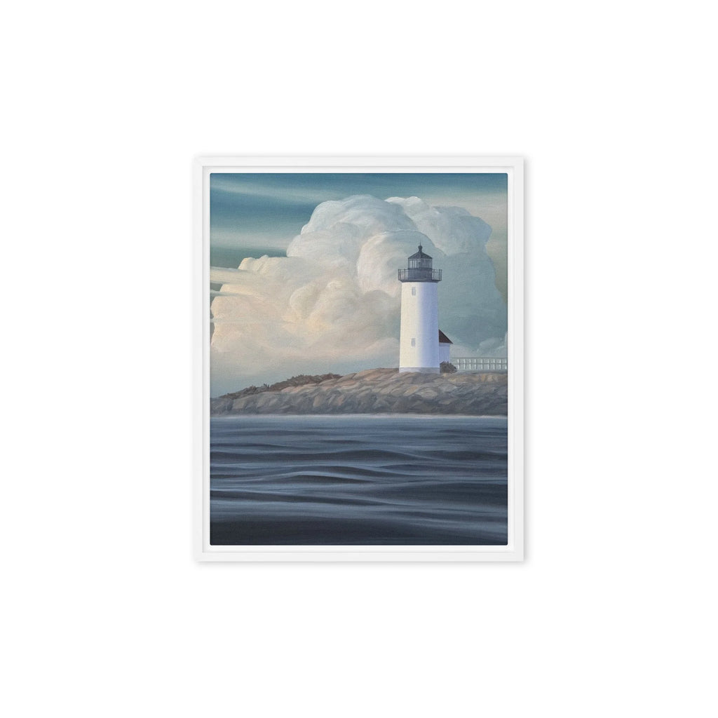 Annisquam Light Framed Canvas Print